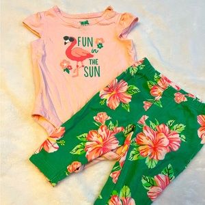 3 month girls 2 pc outfit